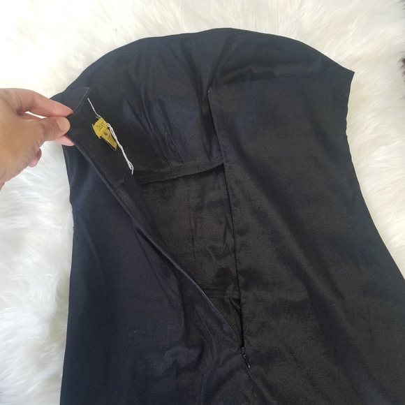 Daisy Black Classic Mini Prom Cocktail Evening Event Dress Wedding Size Large - Picture 11 of 11